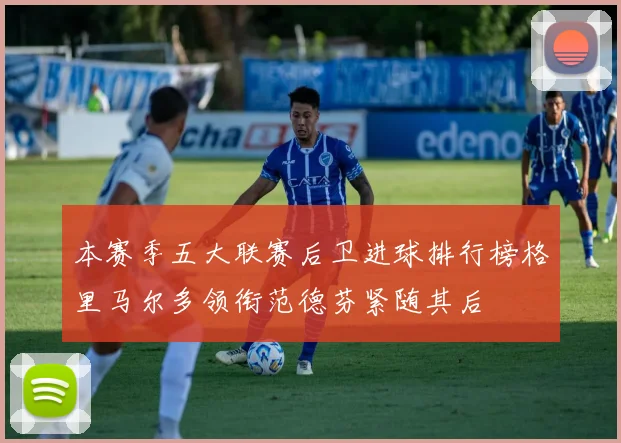 本赛季五大联赛后卫进球排行榜格里马尔多领衔范德芬紧随其后